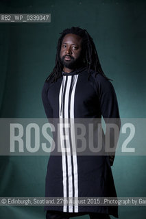 Marlon James, the Jamaican Man Booker Prize nominee,  at the Edinburgh International Book Festival 2015..©Edinburgh, Scotland. 27th August 2015 ..Photograph by Gary Doak/Writer Pictures/Rosebud2