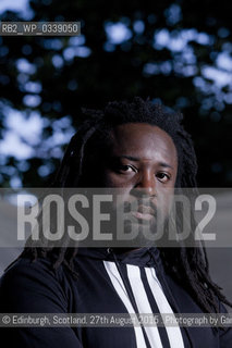 Marlon James, the Jamaican Man Booker Prize nominee,  at the Edinburgh International Book Festival 2015..©Edinburgh, Scotland. 27th August 2015 ..Photograph by Gary Doak/Writer Pictures/Rosebud2