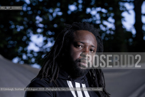 Marlon James, the Jamaican Man Booker Prize nominee,  at the Edinburgh International Book Festival 2015..©Edinburgh, Scotland. 27th August 2015 ..Photograph by Gary Doak/Writer Pictures/Rosebud2