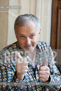 Jussi Adler-Olsen, Danish crime writer at the Quai du Polar, Lyon. Taken 23rd March 2012..©Picture by Mathieu Bourgois/Writer Pictures/Rosebud2