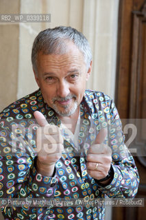 Jussi Adler-Olsen, Danish crime writer at the Quai du Polar, Lyon. Taken 23rd March 2012..©Picture by Mathieu Bourgois/Writer Pictures/Rosebud2