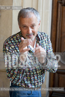 Jussi Adler-Olsen, Danish crime writer at the Quai du Polar, Lyon. Taken 23rd March 2012..©Picture by Mathieu Bourgois/Writer Pictures/Rosebud2