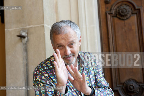 Jussi Adler-Olsen, Danish crime writer at the Quai du Polar, Lyon. Taken 23rd March 2012..©Picture by Mathieu Bourgois/Writer Pictures/Rosebud2