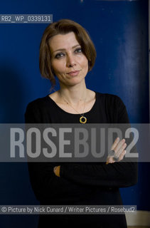 Elif Shafak, award-winning novelist and the most widely read female writer in Turkey. Her books have been translated into more than thirty languages and she was awarded the honorary distinction of Chevalier of the Order of Arts and Letters. Pictured at 5 x 15 event at The Tabernacle west London on the 30th April 2012..©Picture by Nick Cunard/Writer Pictures/Rosebud2