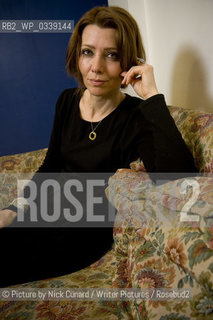 Elif Shafak, award-winning novelist and the most widely read female writer in Turkey. Her books have been translated into more than thirty languages and she was awarded the honorary distinction of Chevalier of the Order of Arts and Letters. Pictured at 5 x 15 event at The Tabernacle west London on the 30th April 2012..©Picture by Nick Cunard/Writer Pictures/Rosebud2