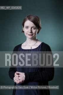 Emily St John Mandel, the Canadian novelist, at the Edinburgh International Book Festival 2015. .Edinburgh, Scotland. 24th August 2015..©Photograph by Gary Doak/Writer Pictures/Rosebud2