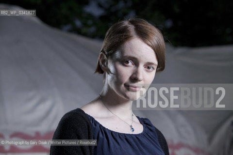 Emily St John Mandel, the Canadian novelist, at the Edinburgh International Book Festival 2015. .Edinburgh, Scotland. 24th August 2015..©Photograph by Gary Doak/Writer Pictures/Rosebud2