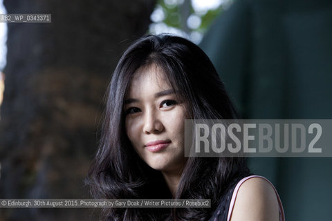 Hyeonseo Lee, the North Korean defector and author, at the Edinburgh International Book Festival 2015..©Edinburgh. 30th August 2015..Photograph by Gary Doak/Writer Pictures/Rosebud2