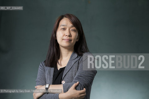 Han Kang, the South Korean writer, at the Edinburgh International Book Festival 2015. Edinburgh, Scotland. 16th August 2015 ..©Photograph by Gary Doak/Writer Pictures/Rosebud2