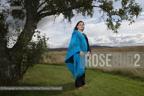 Diana Gabaldon, writer of the best-selling Outlander books, in Culloden.22th August 2014..©Photograph by Robert Perry/Writer Pictures/Rosebud2