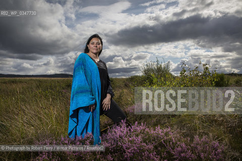 Diana Gabaldon, writer of the best-selling Outlander books, in Culloden.22th August 2014..©Photograph by Robert Perry/Writer Pictures/Rosebud2