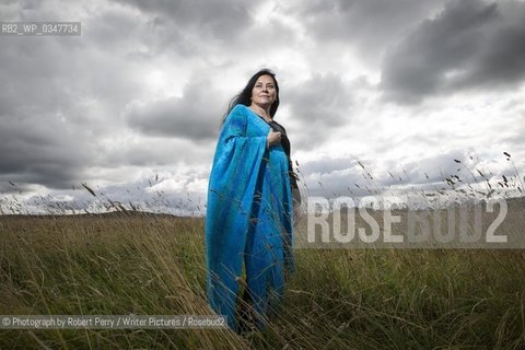 Diana Gabaldon, writer of the best-selling Outlander books, in Culloden.22th August 2014..©Photograph by Robert Perry/Writer Pictures/Rosebud2