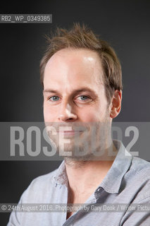 Harry Parker, the British writer and artist, at the Edinburgh International Book Festival. Edinburgh, Scotland..©24th August 2016..Photograph by Gary Doak/Writer Pictures/Rosebud2