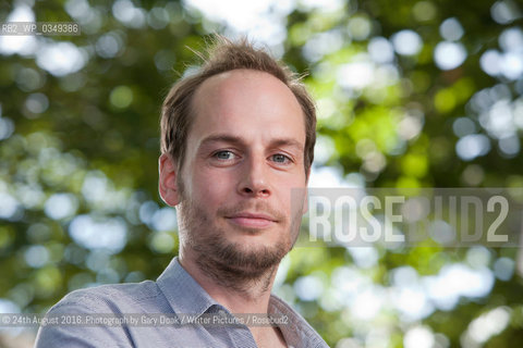 Harry Parker, the British writer and artist, at the Edinburgh International Book Festival. Edinburgh, Scotland..©24th August 2016..Photograph by Gary Doak/Writer Pictures/Rosebud2