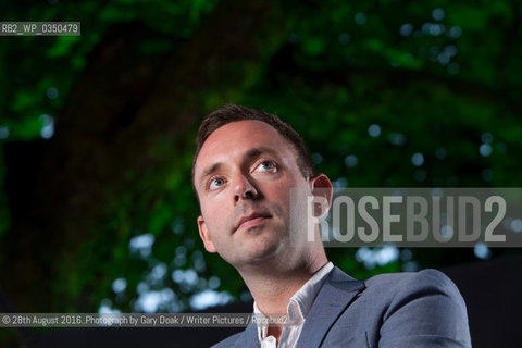 Ragnar Jonasson, the Icelandic crime writer, at the Edinburgh International Book Festival. Edinburgh, Scotland..©28th August 2016..Photograph by Gary Doak/Writer Pictures/Rosebud2