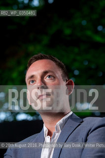 Ragnar Jonasson, the Icelandic crime writer, at the Edinburgh International Book Festival. Edinburgh, Scotland..©28th August 2016..Photograph by Gary Doak/Writer Pictures/Rosebud2