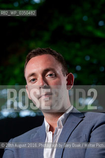 Ragnar Jonasson, the Icelandic crime writer, at the Edinburgh International Book Festival. Edinburgh, Scotland..©28th August 2016..Photograph by Gary Doak/Writer Pictures/Rosebud2