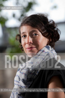 Ayelet Gundar-Goshen, the Israeli author, at the Edinburgh International Book Festival. Edinburgh, Scotland..©20th August 2016..Photograph by Gary Doak/Writer Pictures/Rosebud2