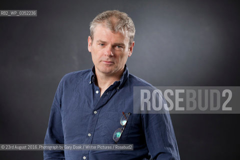 Mark Haddon, the English novelist, at the Edinburgh International Book Festival. Edinburgh, Scotland..©23rd August 2016..Photograph by Gary Doak/Writer Pictures/Rosebud2