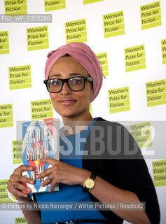 Zadie Smith, shortlisted for Womens Prize for Fiction 2013.5th June 2013..©Picture by Nicola Barranger/Writer Pictures/Rosebud2