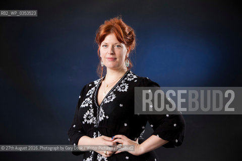 Sarah Perry, the English author, academic, and journalist, at the Edinburgh International Book Festival. Edinburgh, Scotland..©27th August 2016..Photograph by Gary Doak/Writer Pictures/Rosebud2