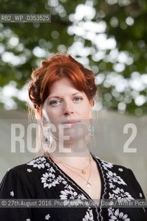 Sarah Perry, the English author, academic, and journalist, at the Edinburgh International Book Festival. Edinburgh, Scotland..©27th August 2016..Photograph by Gary Doak/Writer Pictures/Rosebud2