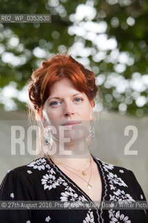 Sarah Perry, the English author, academic, and journalist, at the Edinburgh International Book Festival. Edinburgh, Scotland..©27th August 2016..Photograph by Gary Doak/Writer Pictures/Rosebud2