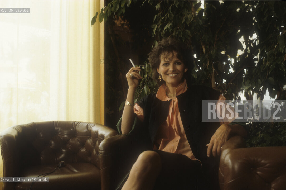 Spoleto (Perugia), about 1985. Actress Claudia Cardinale / Spoleto (Perugia), 1985 circa. Lattrice Claudia Cardinale - ©Marcello Mencarini/Rosebud2