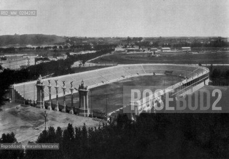Rome, 1911. General view of the great Stadium on the Flaminia road / Roma, 1911. Veduta generale del grande Stadium  sulla via Flaminia - Reproduced by Marcello Mencarini
/Rosebud2