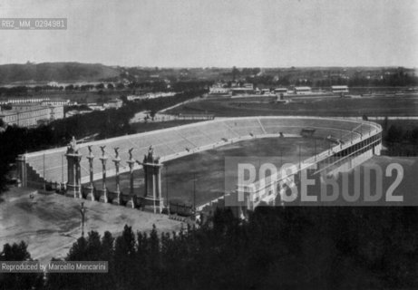 Rome, 1911. General view of the great Stadium on the Flaminia road / Roma, 1911. Veduta generale del grande Stadium  sulla via Flaminia - Reproduced by Marcello Mencarini
/Rosebud2