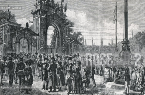 Expo History, Vienna 1873. Visitors / Storia dellExpo,  Vienna 1873. Visitatori  - Reproduced by Marcello Mencarini
/Rosebud2