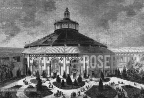 Expo History, Vienna 1873. Courtyard of the Rotunda / Storia dellExpo,  Vienna 1873. Cortile della rotonda  - Reproduced by Marcello Mencarini
/Rosebud2