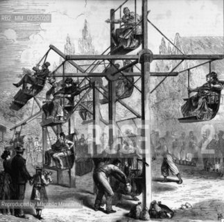 Expo History, Vienna 1873. Popular games at Prater,  Russian seesaw / Storia dellExpo,  Vienna 1873. Giochi popolari al Prater, laltalena russa - Reproduced by Marcello Mencarini
/Rosebud2
