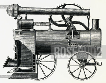 Expo History, Vienna 1873. Locomobile using straw like combustible / Storia dellExpo,  Vienna 1873. Locomobile a paglia - Reproduced by Marcello Mencarini
/Rosebud2