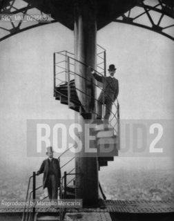 Expo History, Paris 1889. Gustave Eiffel on the tower / Storia dellExpo,  Parigi 1889. Gustave Eiffel sulla torre - Reproduced by Marcello Mencarini
/Rosebud2