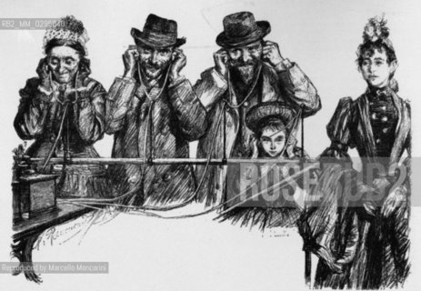 Expo History, Paris 1889. People listenig to the phonograph / Storia dellExpo, Parigi 1889. Persone che ascoltano il fonografo - Reproduced by Marcello Mencarini
/Rosebud2