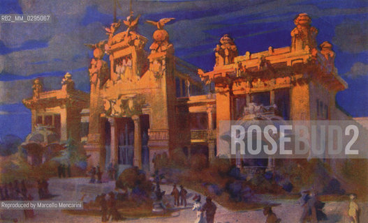 Expo History, Milan 1906. Palazzo della carrozzeria, watercolor by Mario Stroppa / Storia dellExpo, Milano 1906. Palazzo della carrozzeria, acquerello di Mario Stroppa - Reproduced by Marcello Mencarini
/Rosebud2