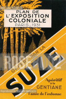 Expo History, Paris 1931. Advertising plan of the exposition sponsored by Suze aperitif made from gentiane / Storia dellExpo, Parigi 1931. Pianta pubblicitaria dellesposizione, sponsorizzata dallaperitivo Suze a base di genziana - Reproduced by Marcello Mencarini
/Rosebud2