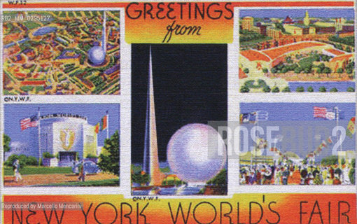 Expo History, New York 1939-1940. Postcard / Storia dellExpo, New York 1939-1940. Cartolina - Reproduced by Marcello Mencarini
/Rosebud2