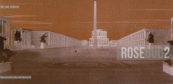 Expo History, Rome 1942. Study by Marcello Piacentini / Storia dellExpo, Roma 1942. Studio di Marcello Piacentini - Reproduced by Marcello Mencarini
/Rosebud2