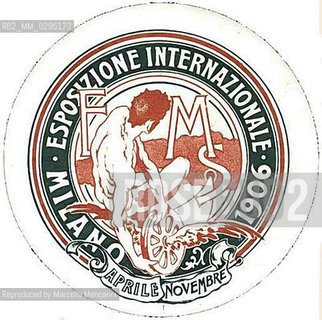 Milan International Exhibition in 1906: logo of the event. That year the Expo was dedicated to recent opening of the Simplon Tunnel and called Sempione International Exhibition / Esposizione Internazionale di Milano del 1906: logo dellevento. Questa edizione dellExpo venne chiamata Esposizione Internazionale del Sempione in omaggio al Traforo del Sempione appena aperto e il tema fu quello dei trasporti -  Reproduced by Marcello Mencarini
/Rosebud2