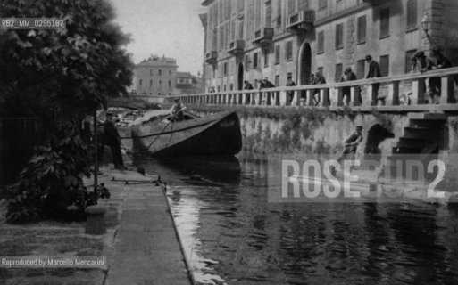 Milan, circa 1900. Moat inside the Basin of Porta Vanezia / Milano, 1900 circa, fossa interna alla Conca di Porta Venezia - Reproduced by Marcello Mencarini
/Rosebud2
