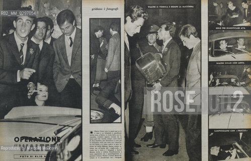Operazione Walter: articolo della rivista Le Ore del 21 marzo 1959 su un litigio tra Walter Chiari e i fotografi che lhanno sorpreso con Anita Ekberg, foto di Elio Sorci / Operation Walter: article of Italian magazine Le Ore, March 21, 1959, about a quirrel between actor Walter Chiari and photographers that have surprised him with actress Anita Ekberg, photos by Elio Sorci - Reproduced by Marcello Mencarini
/Rosebud2