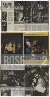 Laltra Anita, articolo sulla rivista Settimo giorno del 16 aprile 1959 sullattrice Anita Ekberg sul set del film La dolce vita di Federico Fellini. Nella terza foto, tra i musicisti, Adriano Celentano alla chitarra (fotografie di Pierluigi Praturlon) / Laltra Anita (the other Anita), article of Italian magazine Settimo giorno (April 16, 1959) about actress Anita Ekberg on the set of movie La Dolce Vita by Federico Fellini. In the third photo, among the musicians, Adriano Celentano at guitar (Photos by Pierluigi Praturlon) - Reproduced by Marcello Mencarini
/Rosebud2