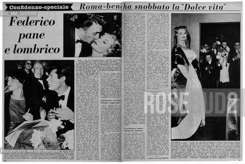 Federico pane e lombrico. Articolo critico sulla prima del film La dolce vita di Federico Fellini (Lo Specchio, 14 febbraio 1960) / Critical article about the premiere of movie La Dolce Vita by Federico Fellini (Lo Specchio magazine, February 14, 1960) - Reproduced by Marcello Mencarini
/Rosebud2
