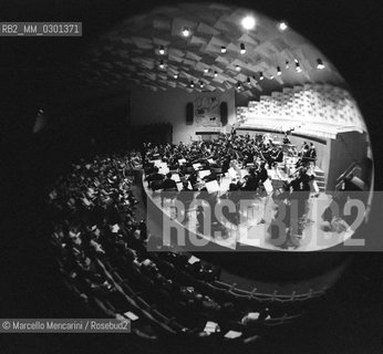 Rome, Pius XII Auditorium at Via della Conciliazione, concert hall of the Santa Cecilia Academy Orchestra (about 1980) / Roma, Auditorium Pio XII in Via della Conciliazione, sede dei concerti dellAccademia di Santa Cecilia (1980 circa) - ©Marcello Mencarini/Rosebud2