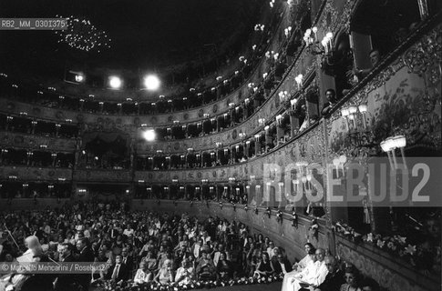 Venice, 1983. Interior of La Fenice Theater / Venezia, 1983. Interno del Teatro la Fenice - ©Marcello Mencarini/Rosebud2