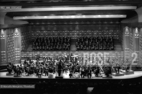 Rome, Pius XII Auditorium at Via della Conciliazione, concert hall of the Santa Cecilia Academy Orchestra (about 1980) / Roma, Auditorium Pio XII in Via della Conciliazione, sede dei concerti dellAccademia di Santa Cecilia (1980 circa) - ©Marcello Mencarini/Rosebud2
