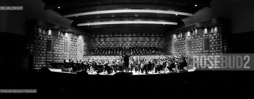 Rome, Pius XII Auditorium at Via della Conciliazione, concert hall of the Santa Cecilia Academy Orchestra (about 1980) / Roma, Auditorium Pio XII in Via della Conciliazione, sede dei concerti dellAccademia di Santa Cecilia (1980 circa) - ©Marcello Mencarini/Rosebud2