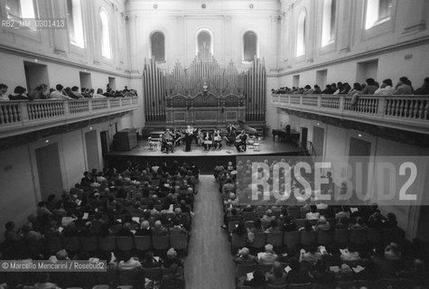 Rome, Concert hall of the Conservatory of Santa Cecilia at via dei Greci (about 1980) / Roma, Sala da concerti del Conservatorio Santa Cecilia in via dei Greci (1980 circa) - ©Marcello Mencarini/Rosebud2